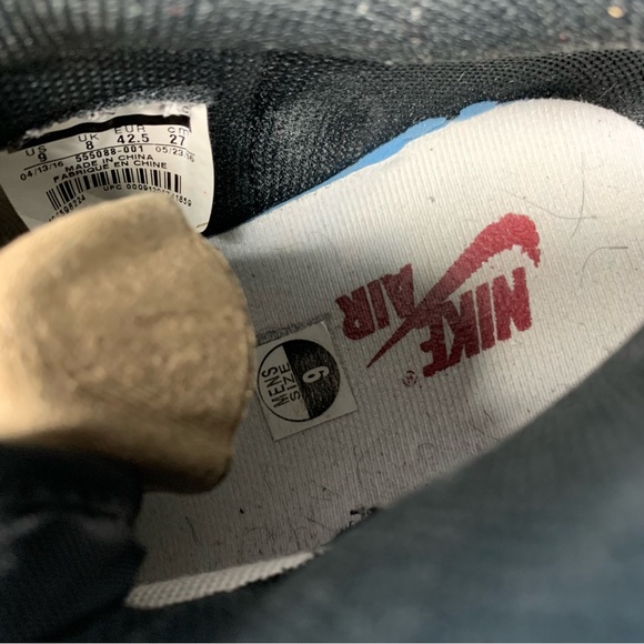 Nike Men’s size 9 Air Jordan 1 high Banned Retro OG bred black red 2016 rare vtg - Picture 11 of 12